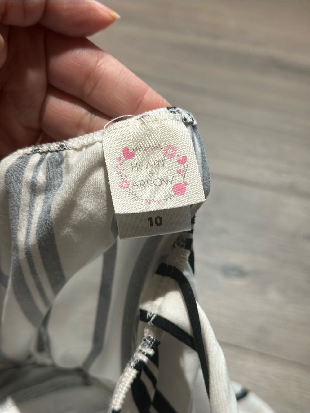Rare Editions White and Black Striped 2-Piece Girls Set - Picture 15 of 16